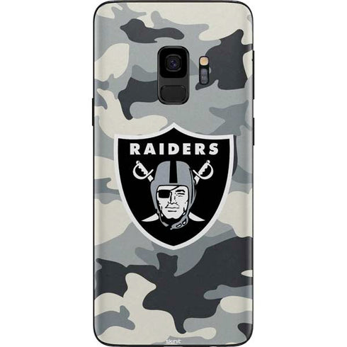 NFL Las Vegas Raiders Camo Galaxy S9 Skin
